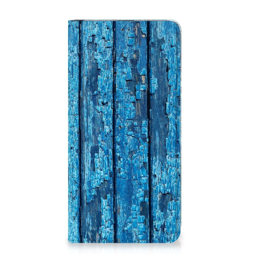 Samsung Galaxy A20e Book Wallet Case Wood Blue
