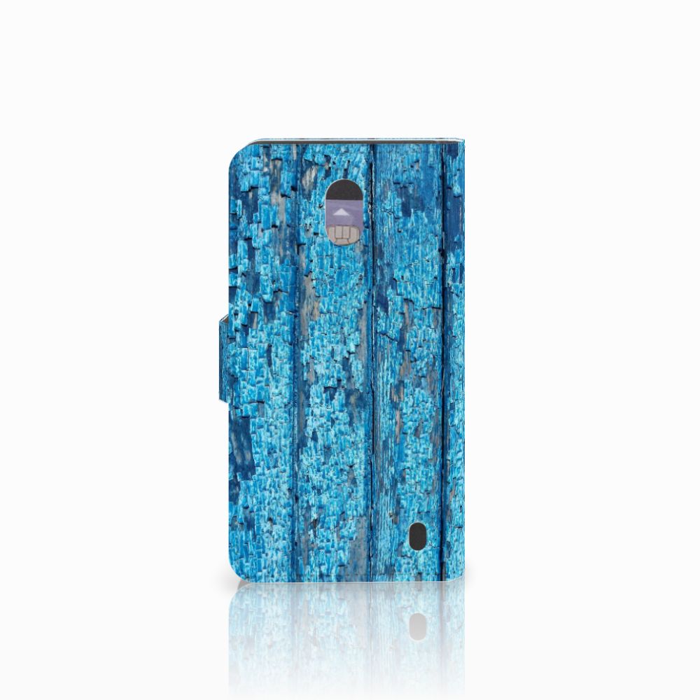 Nokia 2 Book Style Case Wood Blue