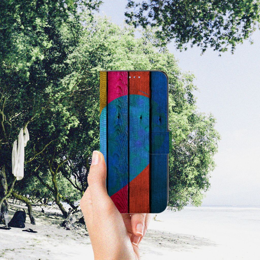 Motorola Moto G31 | G41 Book Style Case Wood Heart - Cadeau voor je Vriend