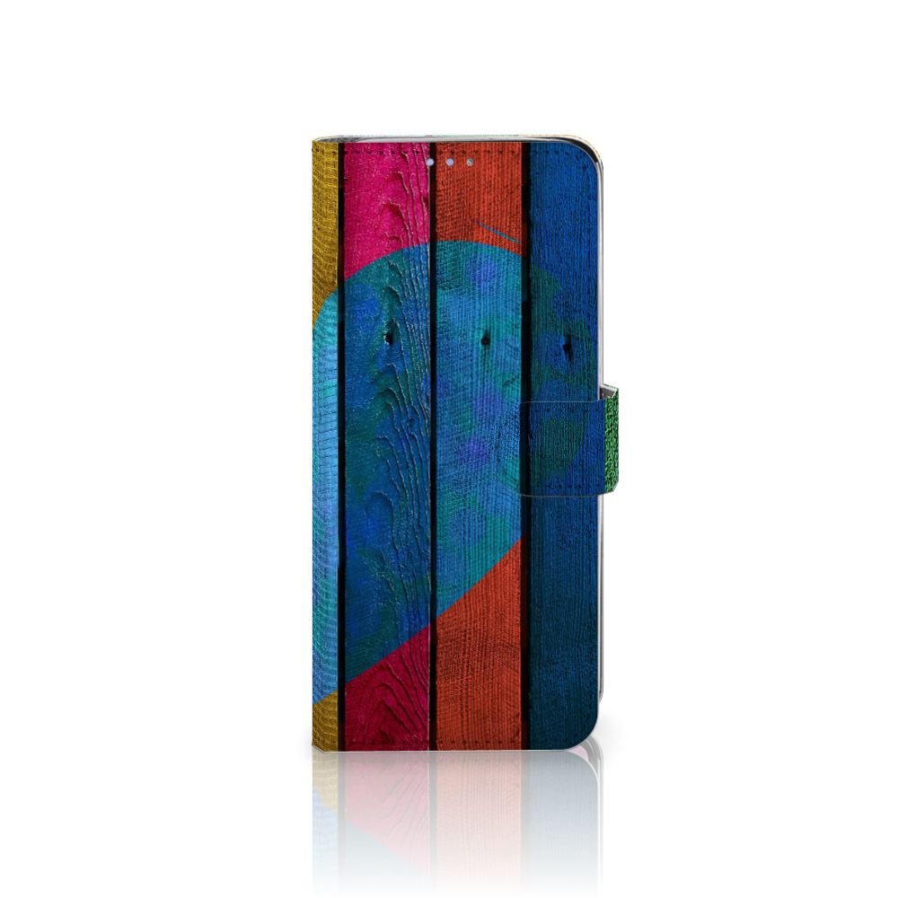Samsung S10 Lite Book Style Case Wood Heart - Cadeau voor je Vriend