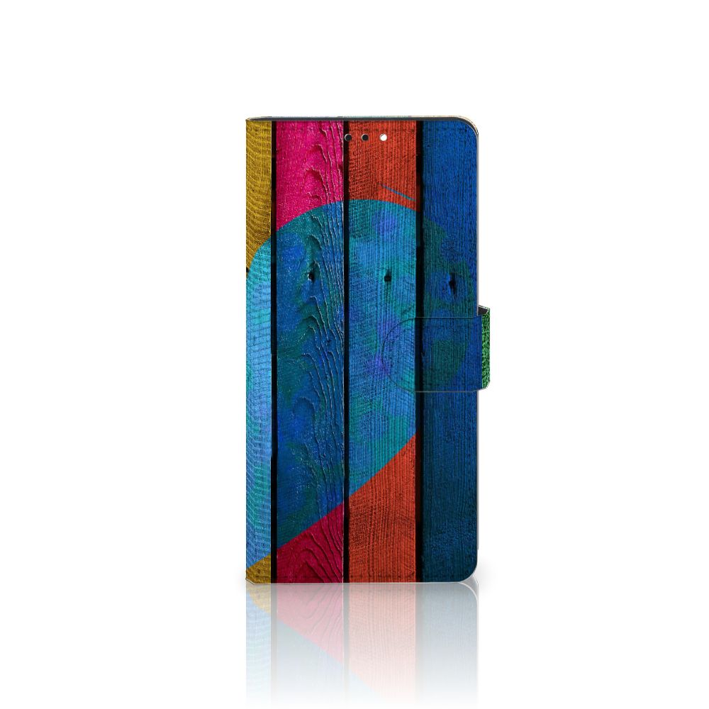 Xiaomi Redmi Note 10 Pro Book Style Case Wood Heart - Cadeau voor je Vriend