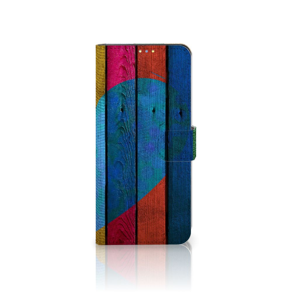 Xiaomi Redmi Note 9 Pro | Note 9S Book Style Case Wood Heart - Cadeau voor je Vriend