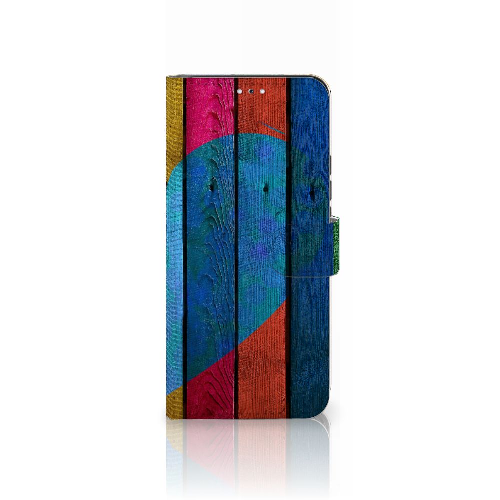 Samsung Galaxy S22 Plus Book Style Case Wood Heart - Cadeau voor je Vriend
