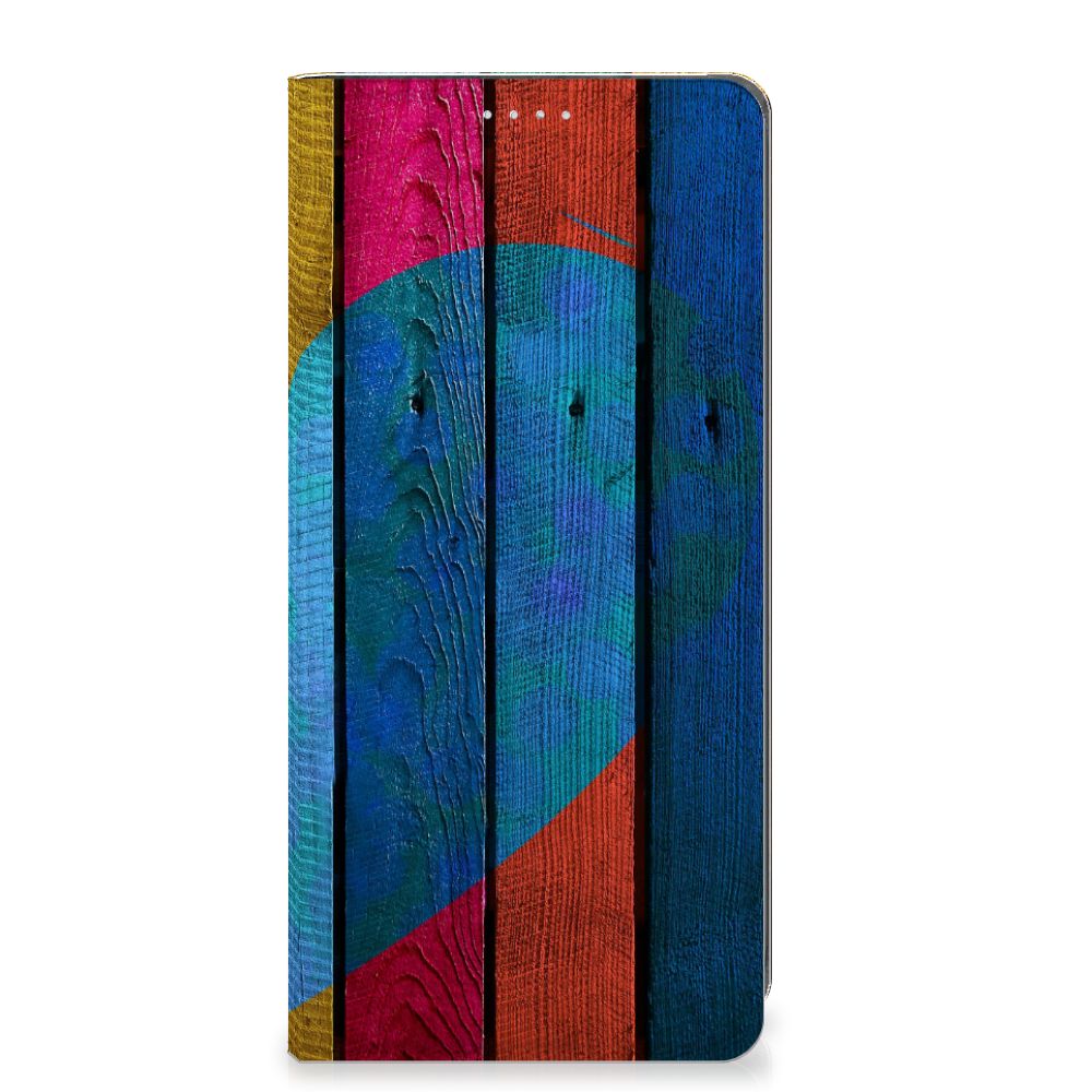 Xiaomi 12T | 12T Pro Book Wallet Case Wood Heart - Cadeau voor je Vriend