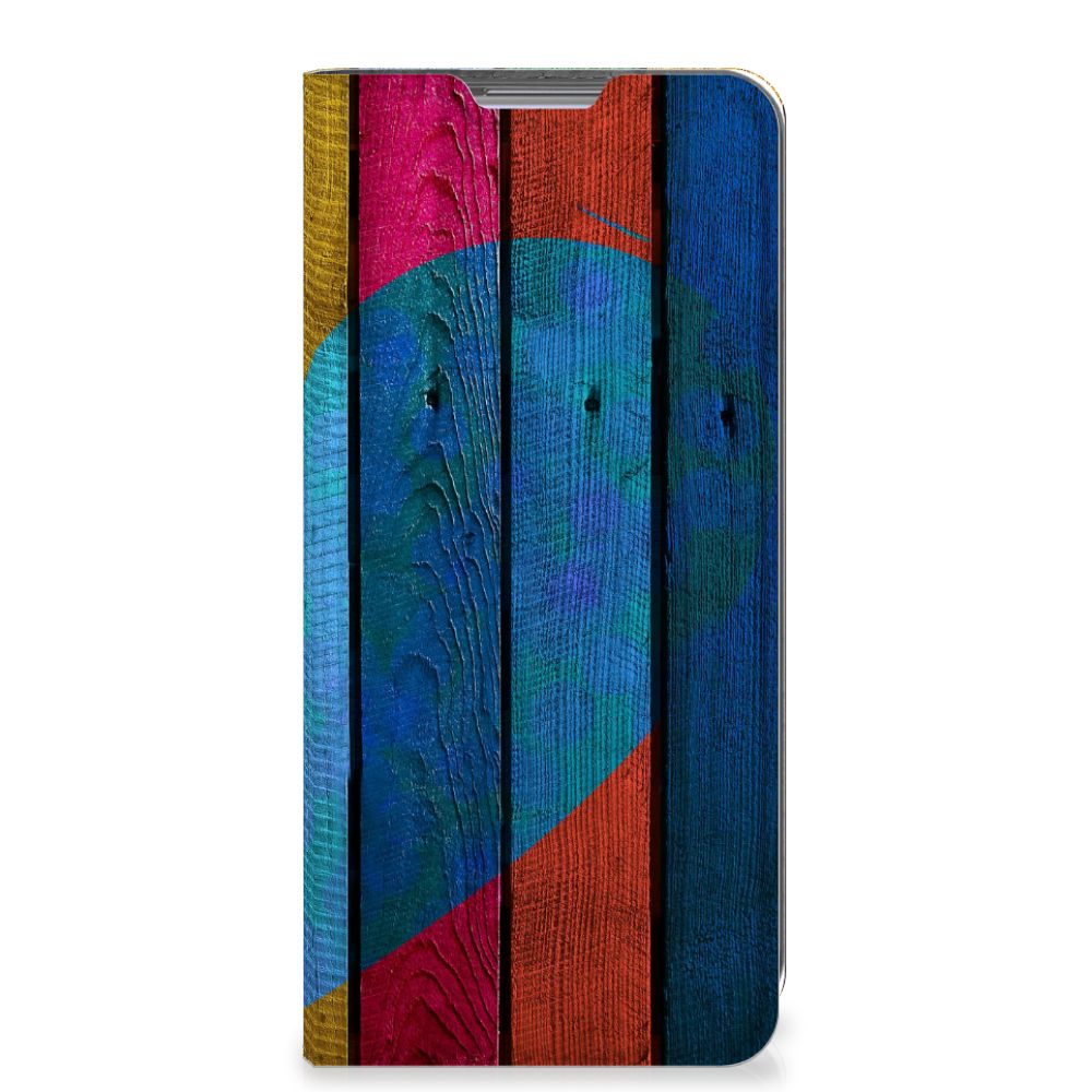 Xiaomi 12 | 12X Book Wallet Case Wood Heart - Cadeau voor je Vriend