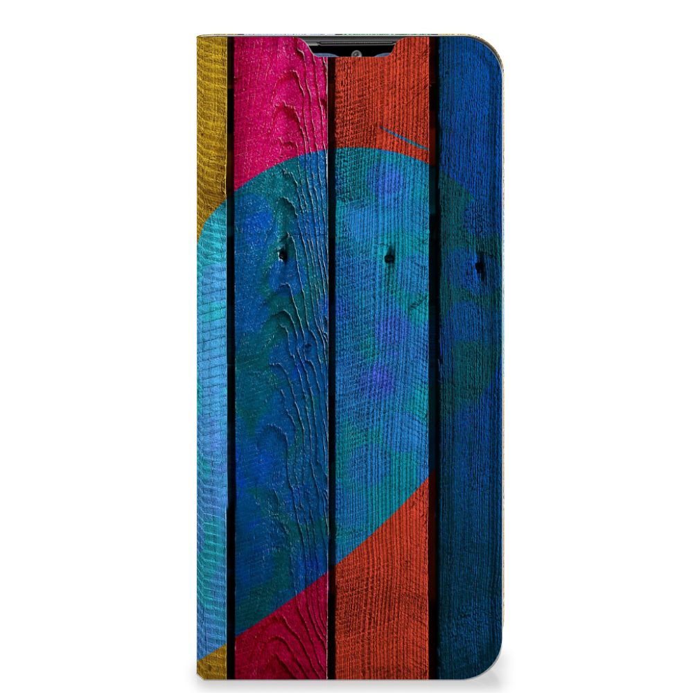 Samsung Galaxy M02s | A02s Book Wallet Case Wood Heart - Cadeau voor je Vriend