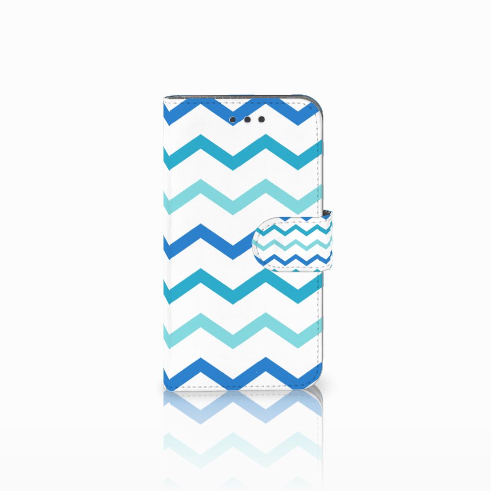 Samsung Galaxy Xcover 3 | Xcover 3 VE Telefoon Hoesje Zigzag Blauw
