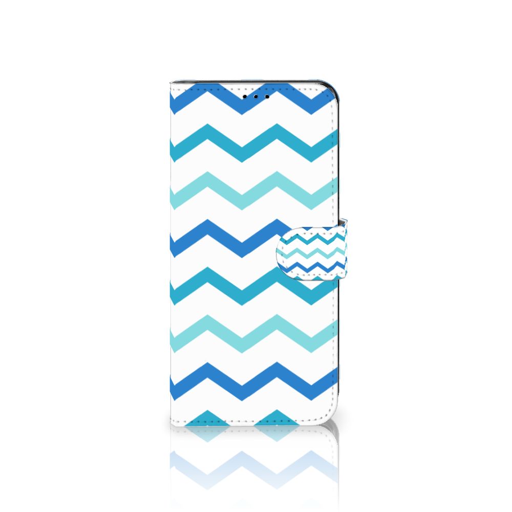 OnePlus 10T Telefoon Hoesje Zigzag Blauw