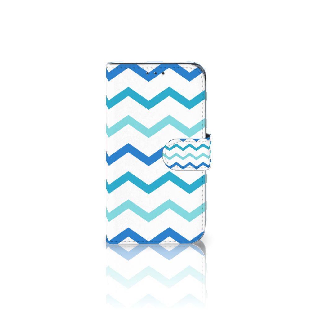 Samsung Galaxy Xcover 4 | Xcover 4s Telefoon Hoesje Zigzag Blauw