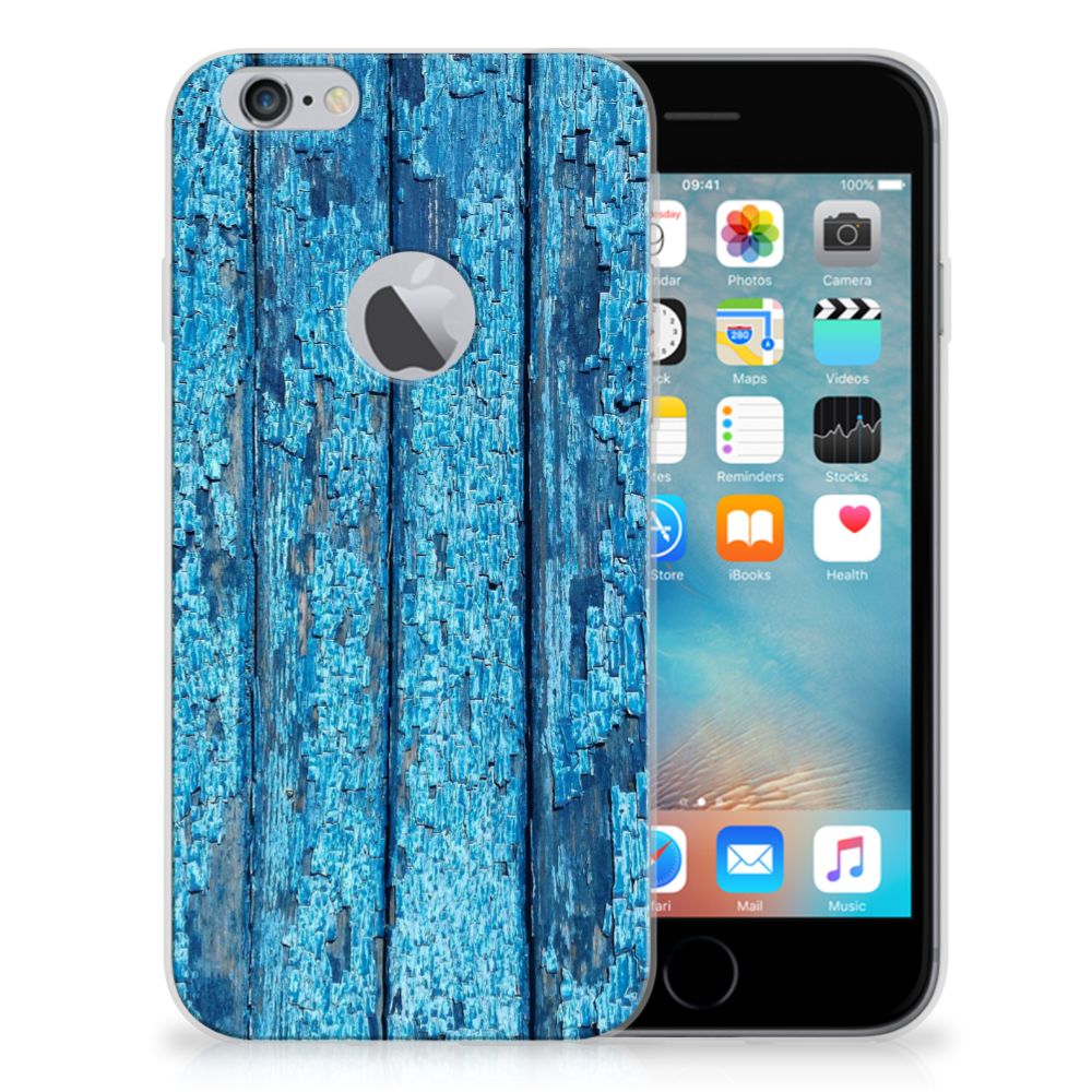 Apple iPhone 6 Plus | 6s Plus Uniek TPU Hoesje Wood Blue