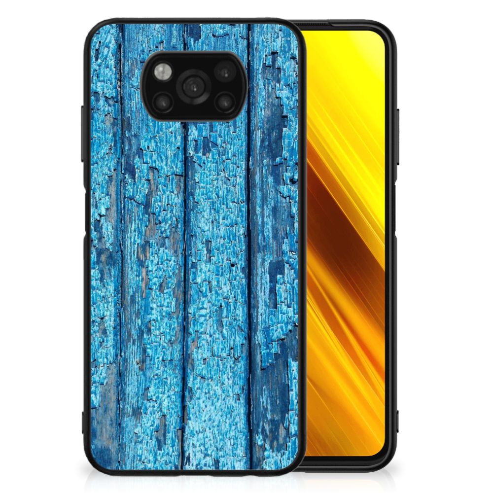 Xiaomi Poco X3 | X3 Pro Houten Print Telefoonhoesje Wood Blue