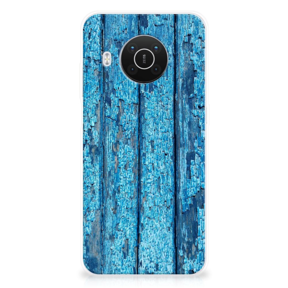 Nokia X10 | X20 Bumper Hoesje Wood Blue