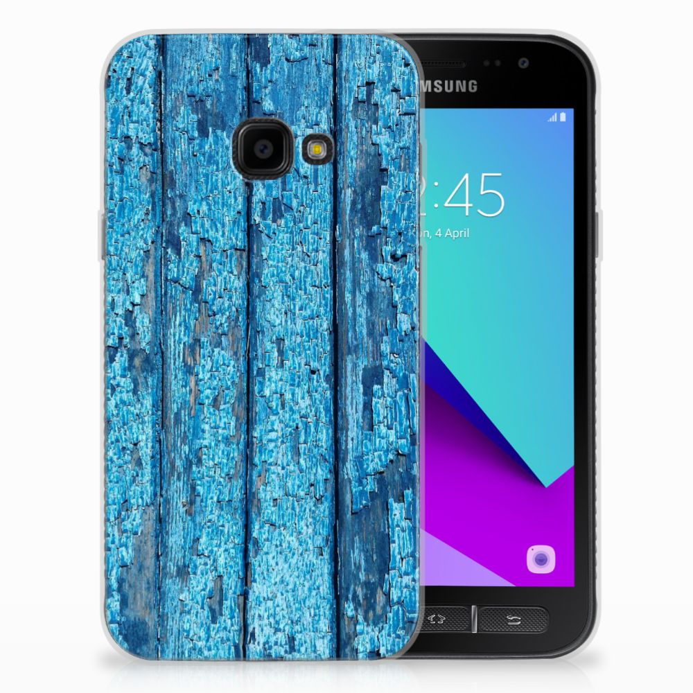 Samsung Galaxy Xcover 4 | Xcover 4s Bumper Hoesje Wood Blue