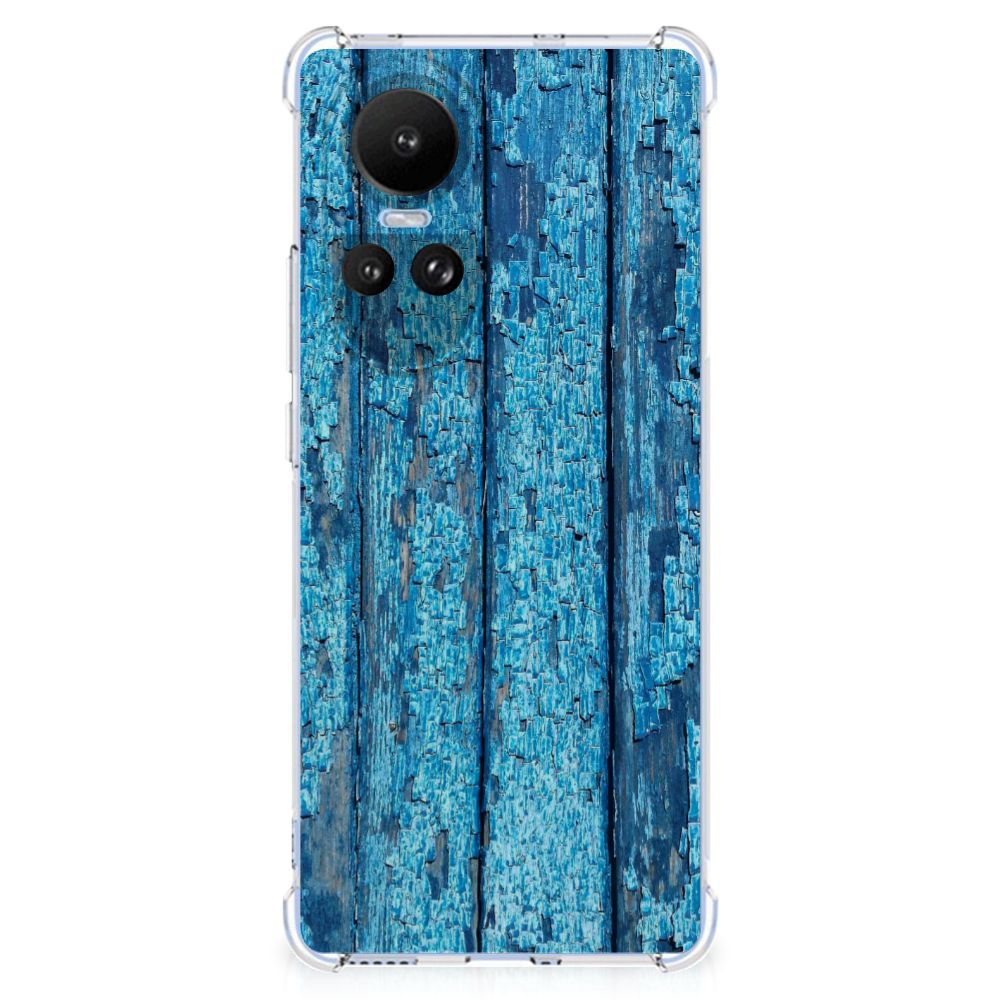 OPPO Reno10 | 10 Pro Stevig Telefoonhoesje Wood Blue