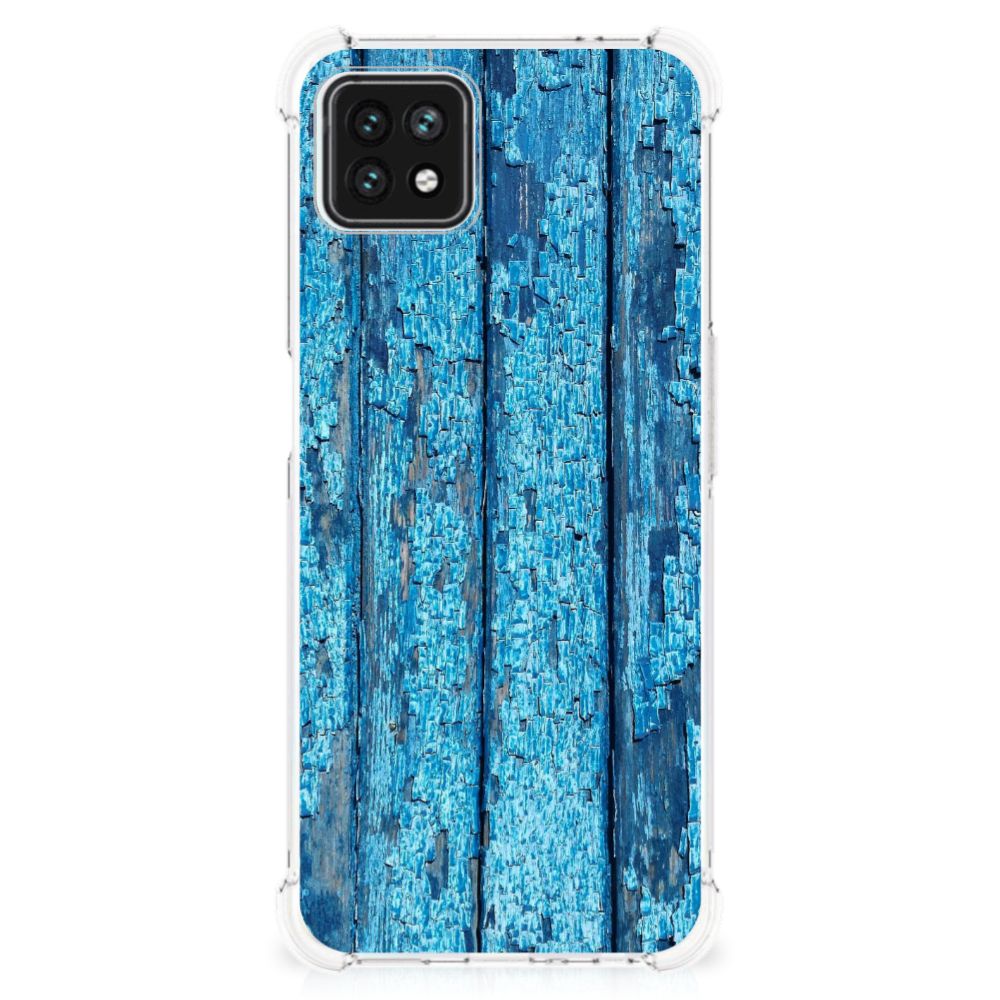 OPPO A53 5G | A73 5G Stevig Telefoonhoesje Wood Blue