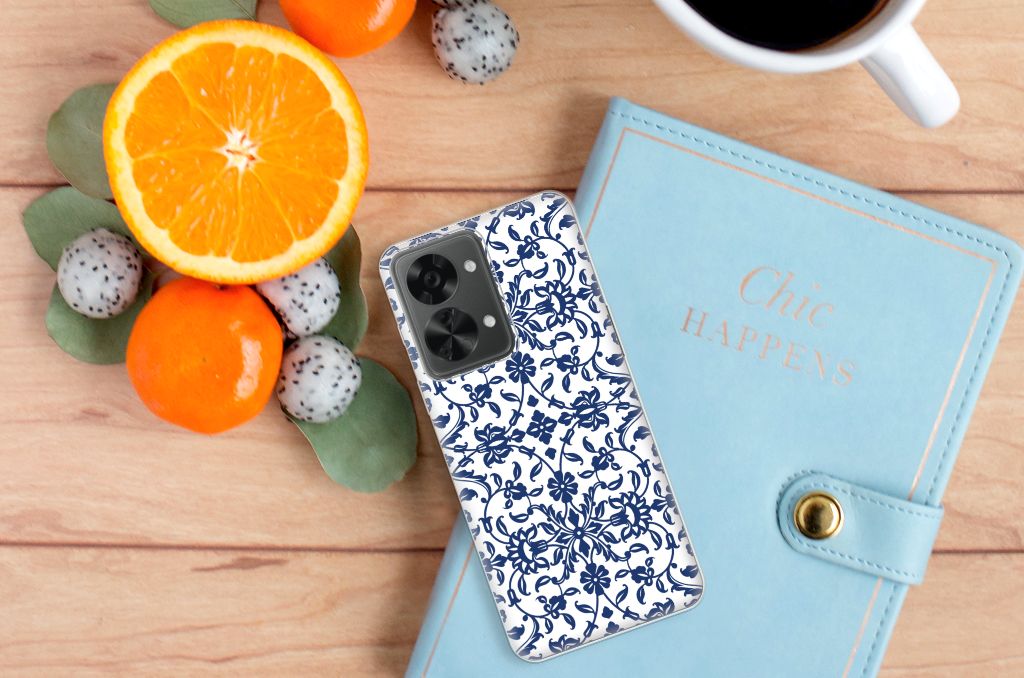 OnePlus Nord 2T TPU Case Flower Blue