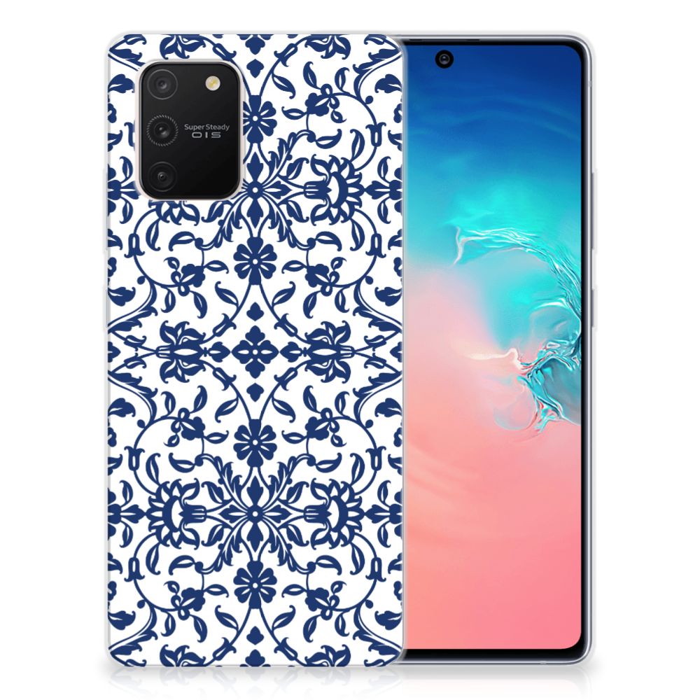 Samsung Galaxy S10 Lite TPU Case Flower Blue