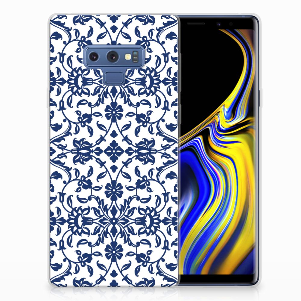 Samsung Galaxy Note 9 TPU Case Flower Blue