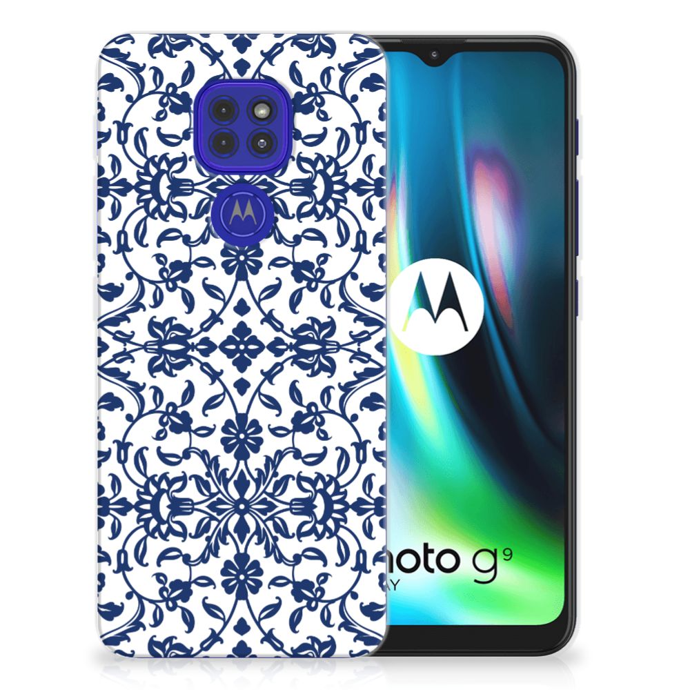 Motorola Moto G9 Play | E7 Plus TPU Case Flower Blue