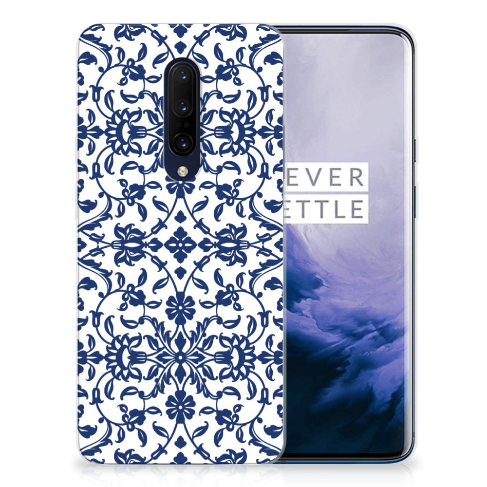 OnePlus 7 Pro TPU Case Flower Blue