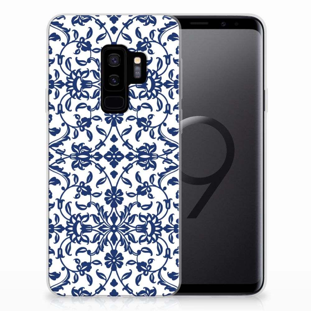 Samsung Galaxy S9 Plus TPU Case Flower Blue