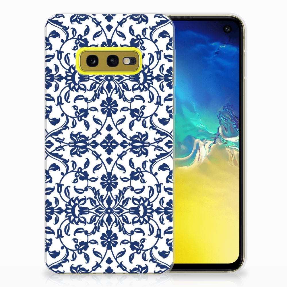 Samsung Galaxy S10e TPU Case Flower Blue