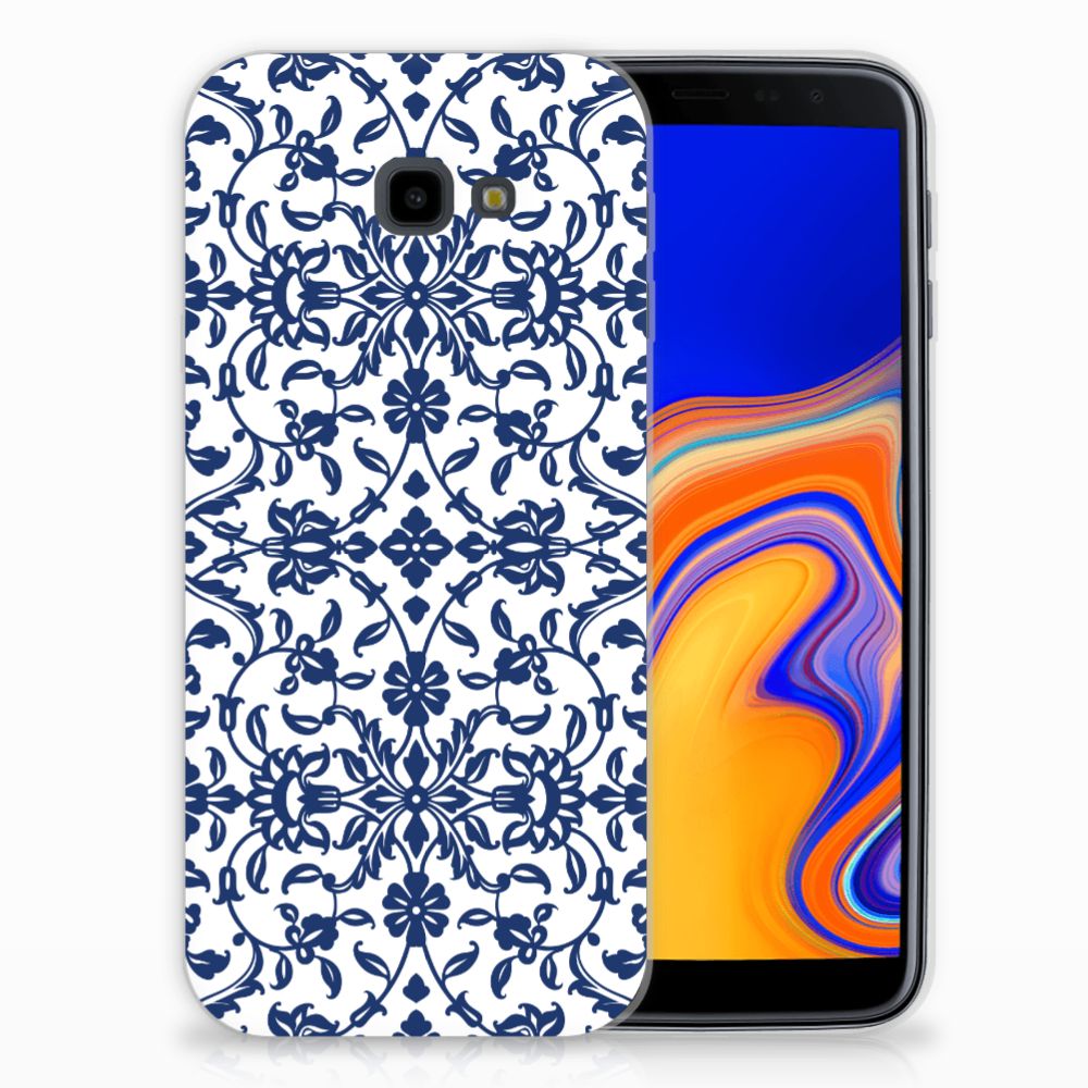 Samsung Galaxy J4 Plus (2018) TPU Case Flower Blue