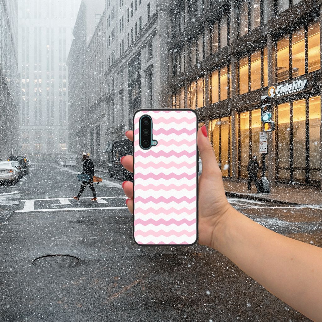 OnePlus Nord CE 5G Back Case Waves Roze