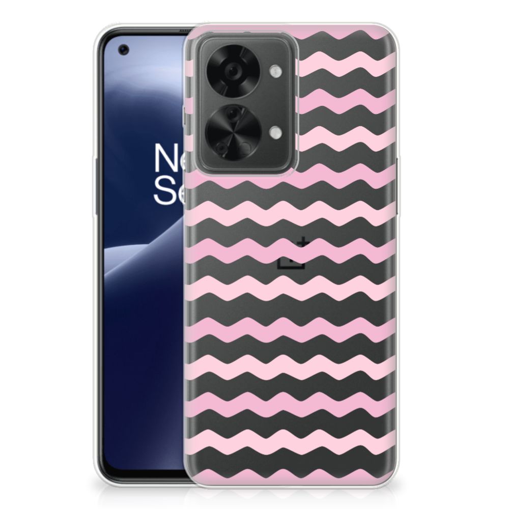 OnePlus Nord 2T TPU bumper Waves Roze