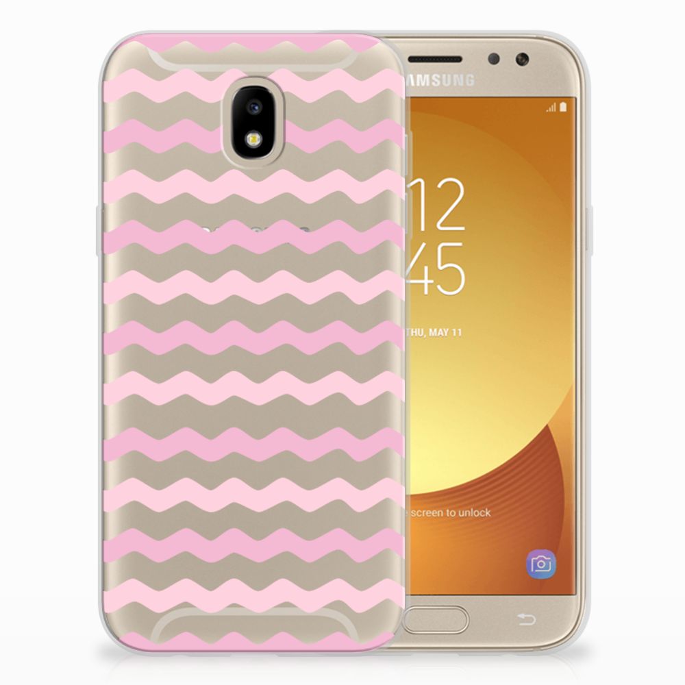 Samsung Galaxy J5 2017 TPU bumper Waves Roze