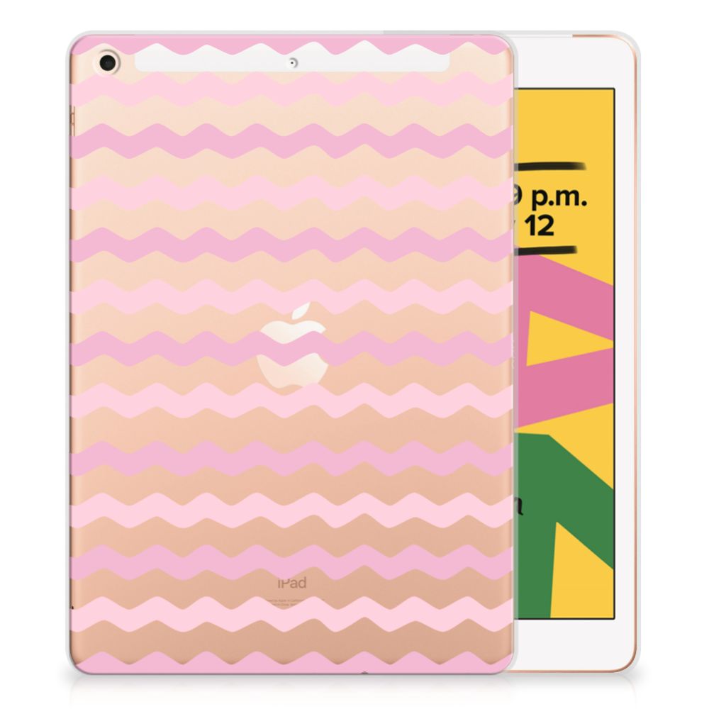 Apple iPad 10.2 (2019) Hippe Hoes Waves Roze