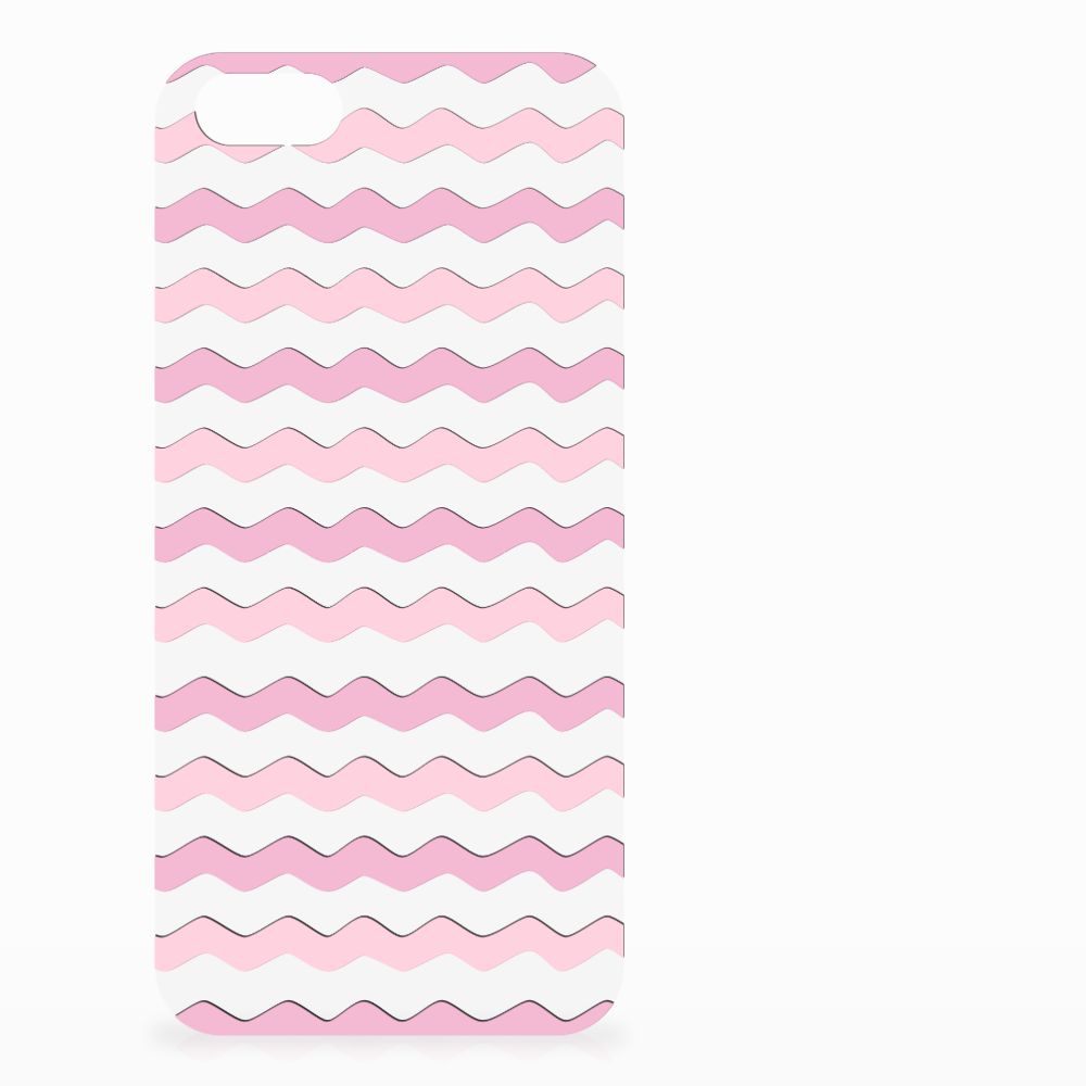 Apple iPhone SE | 5S TPU bumper Waves Roze