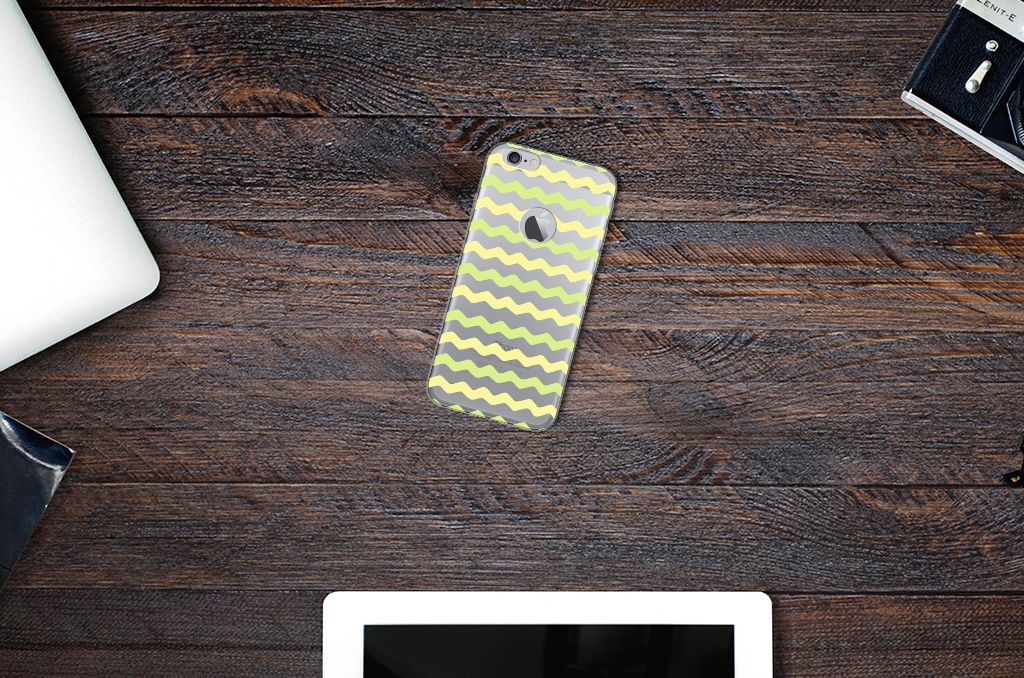 Apple iPhone 6 Plus | 6s Plus TPU bumper Waves Yellow