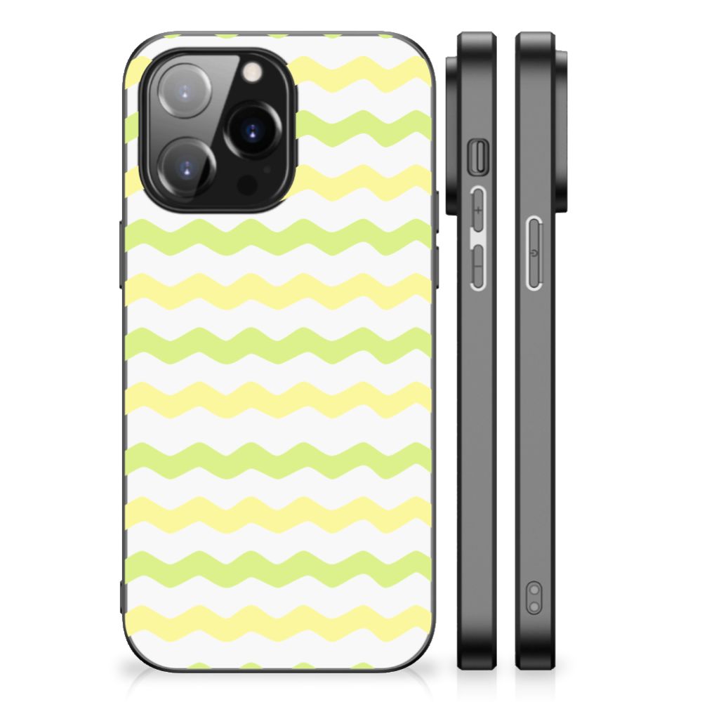 iPhone 14 Pro Max Back Case Waves Yellow