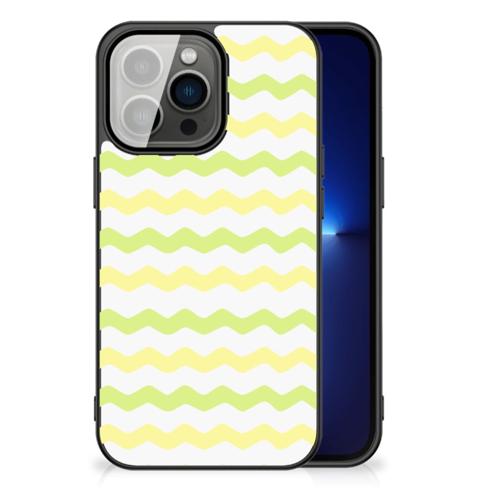 iPhone 13 Pro Back Case Waves Yellow