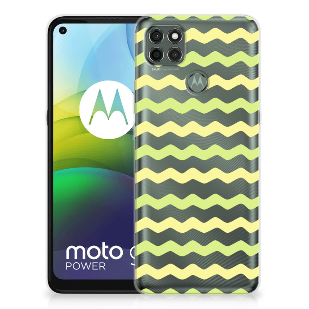 Motorola Moto G9 Power TPU bumper Waves Yellow