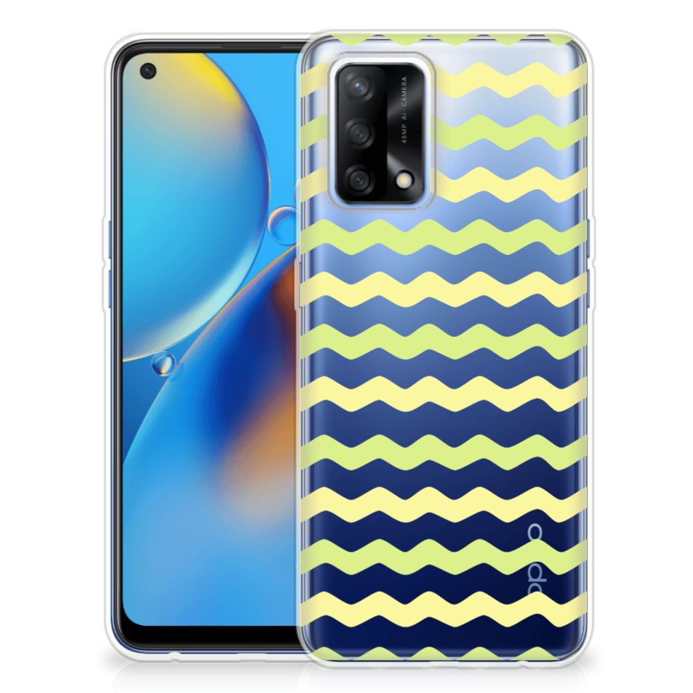OPPO A74 4G TPU bumper Waves Yellow