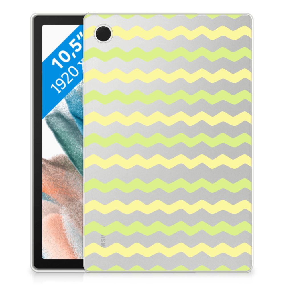 Samsung Galaxy Tab A8 2021/2022 Hippe Hoes Waves Yellow