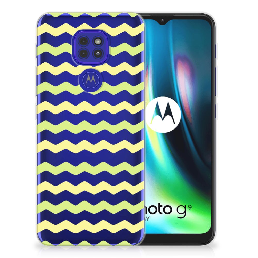 Motorola Moto G9 Play | E7 Plus TPU bumper Waves Yellow