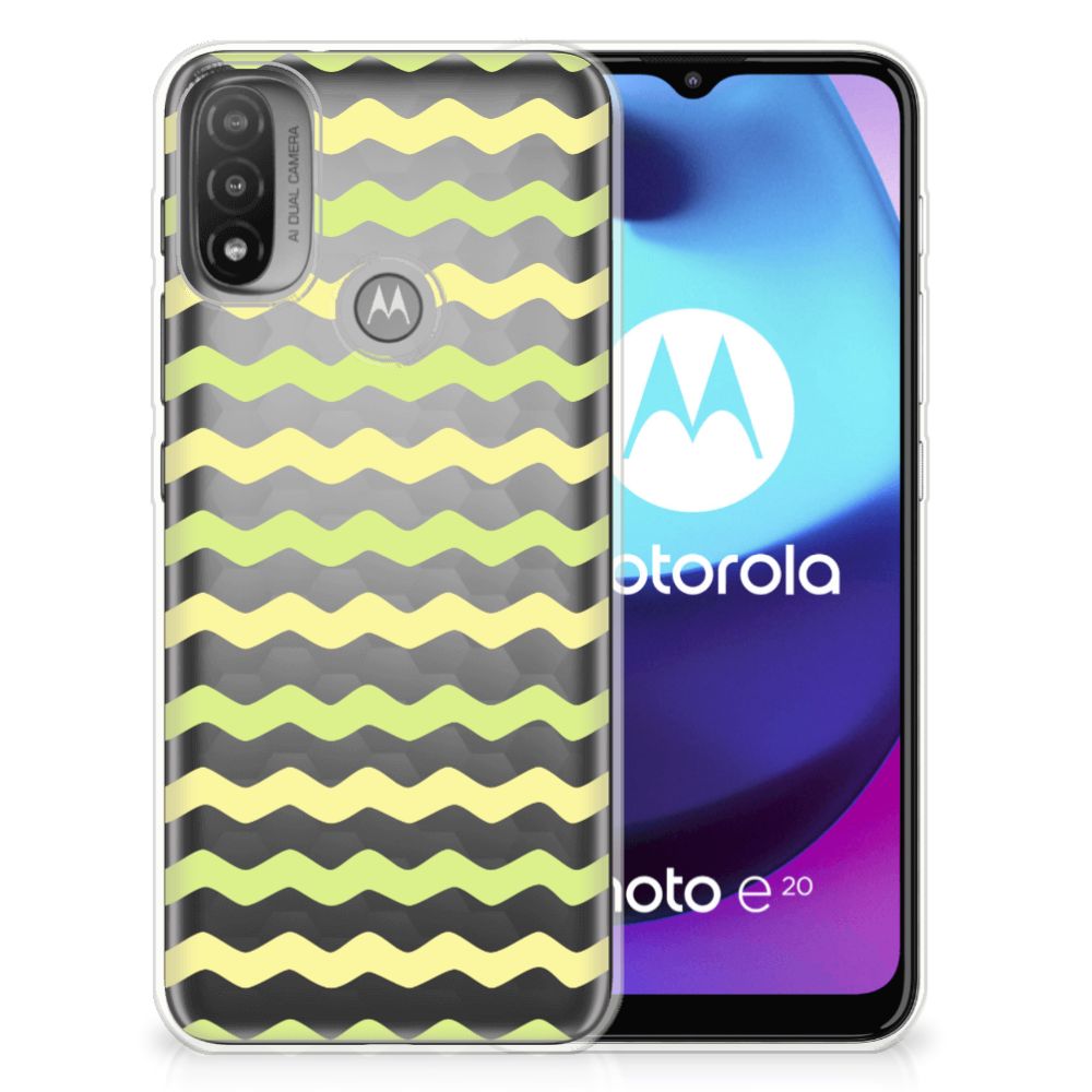 Motorola Moto E20 | E40 TPU bumper Waves Yellow