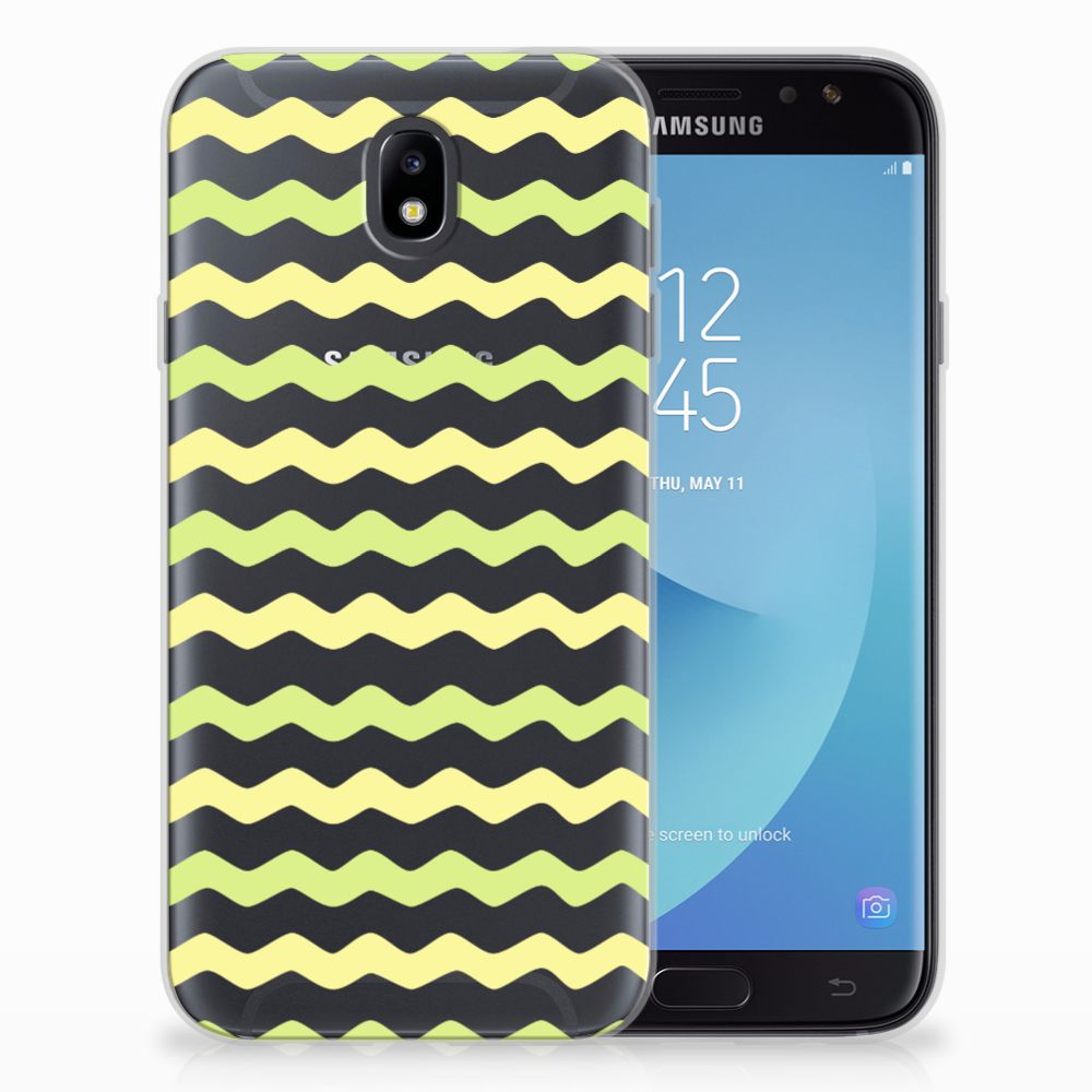 Samsung Galaxy J7 2017 | J7 Pro TPU bumper Waves Yellow