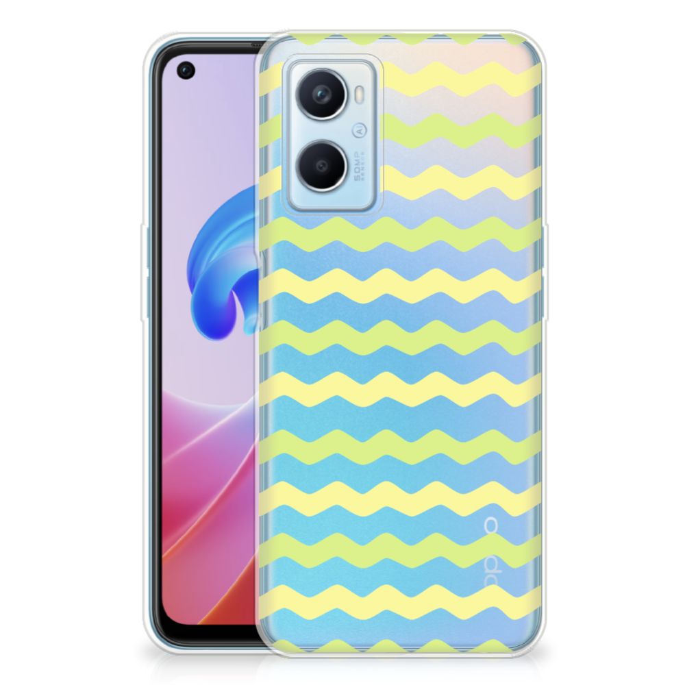 OPPO A96 | OPPO A76 TPU bumper Waves Yellow
