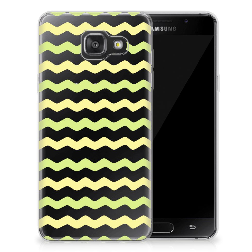 Samsung Galaxy A3 2016 TPU bumper Waves Yellow