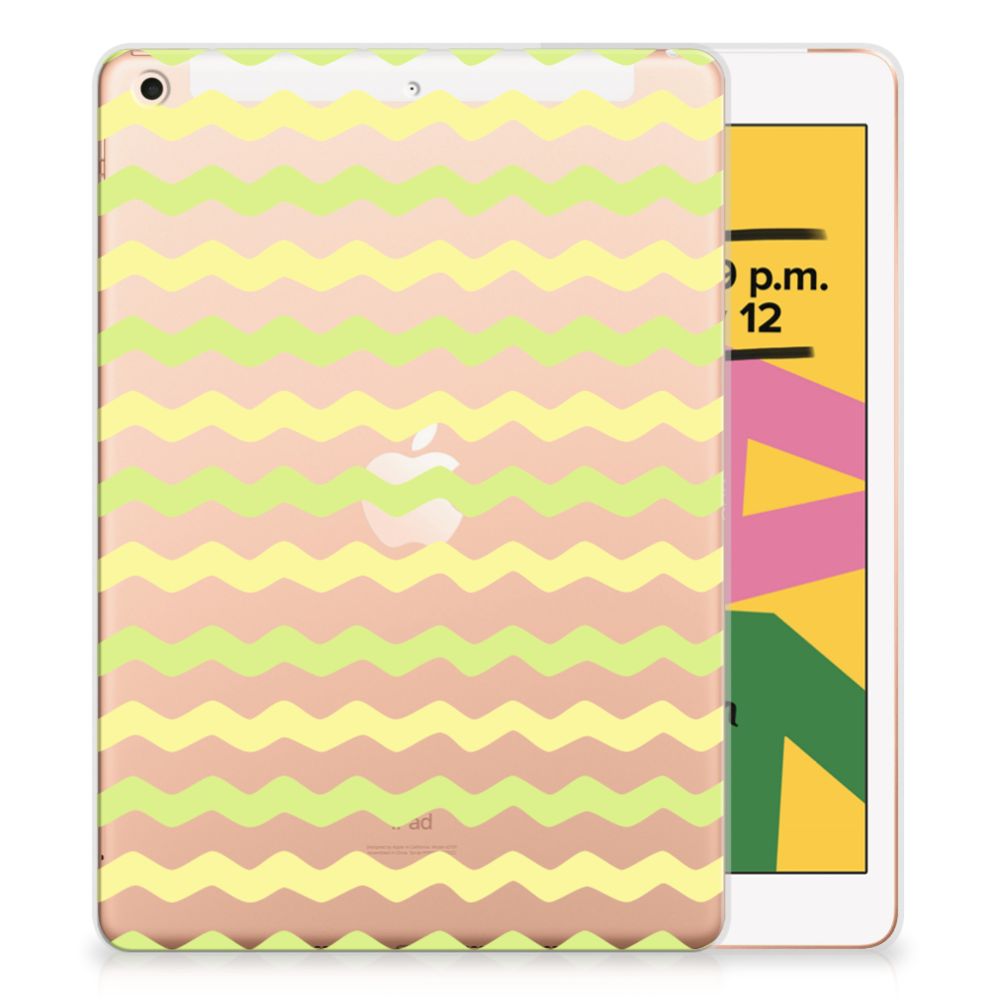 Apple iPad 10.2 (2019) Hippe Hoes Waves Yellow