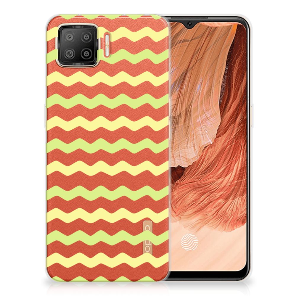 OPPO A73 4G TPU bumper Waves Yellow