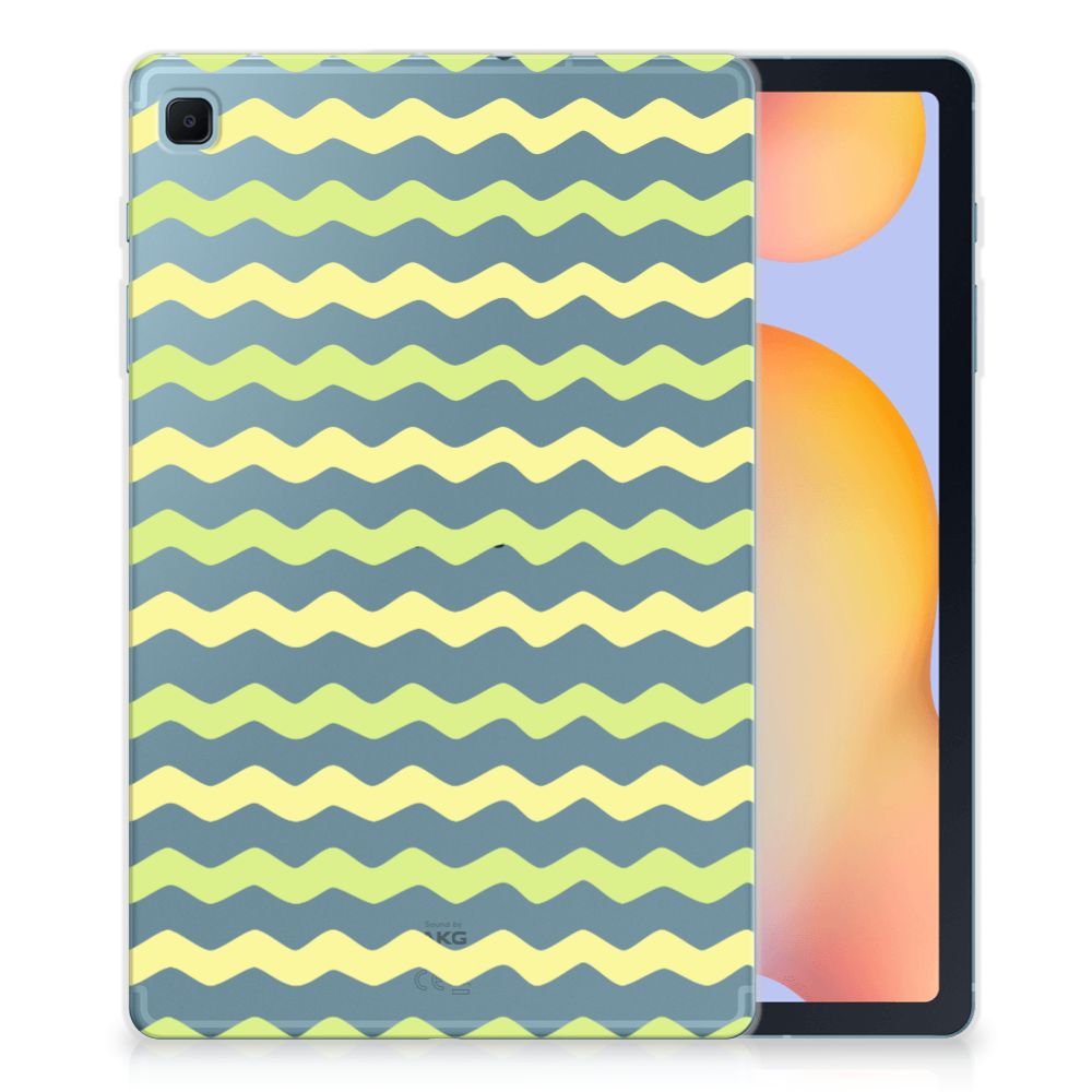 Samsung Galaxy Tab S6 Lite | S6 Lite (2022) Hippe Hoes Waves Yellow