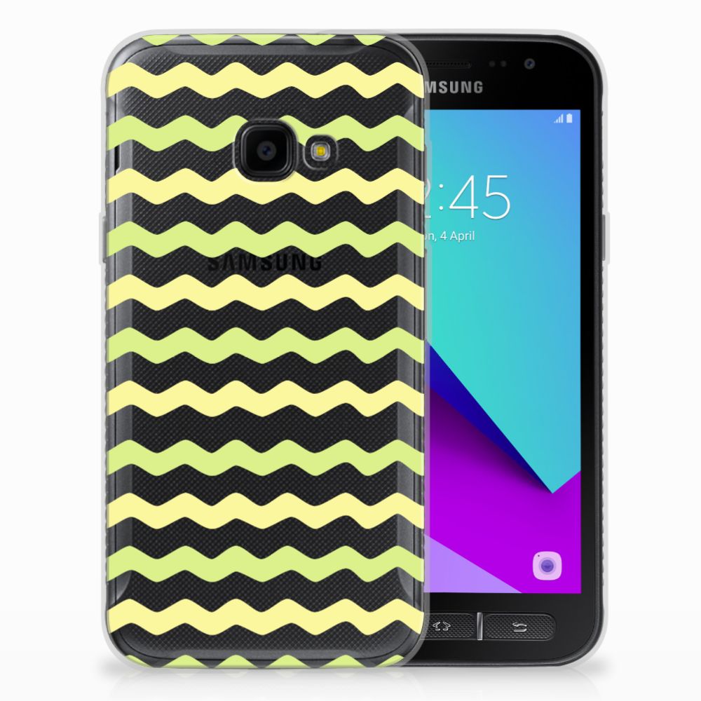 Samsung Galaxy Xcover 4 | Xcover 4s TPU bumper Waves Yellow