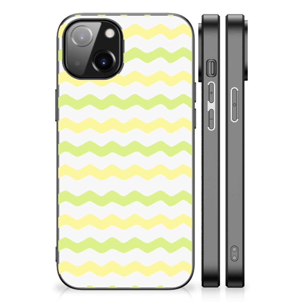Apple iPhone 14 Back Case Waves Yellow