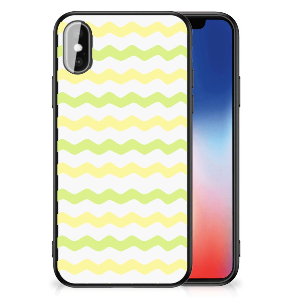 iPhone X | Xs Back Case Waves Yellow