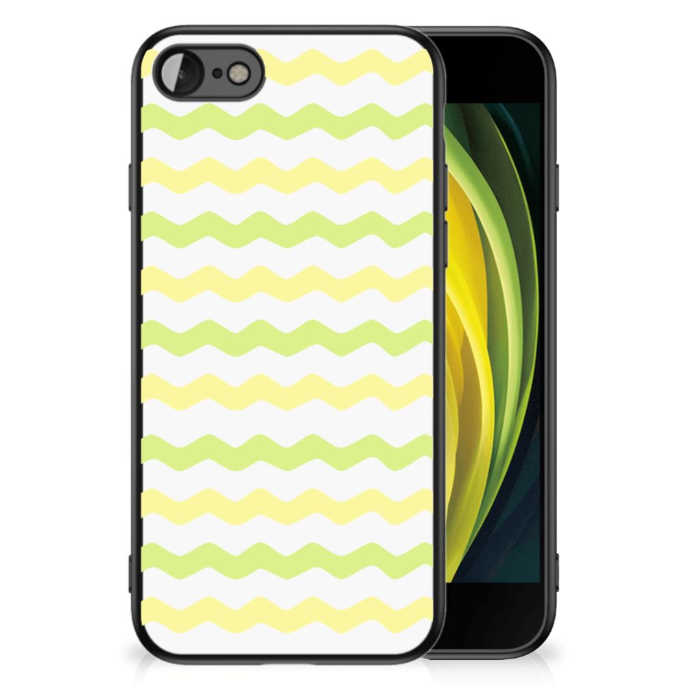iPhone 7-8-SE 2020 Back Case Waves Yellow